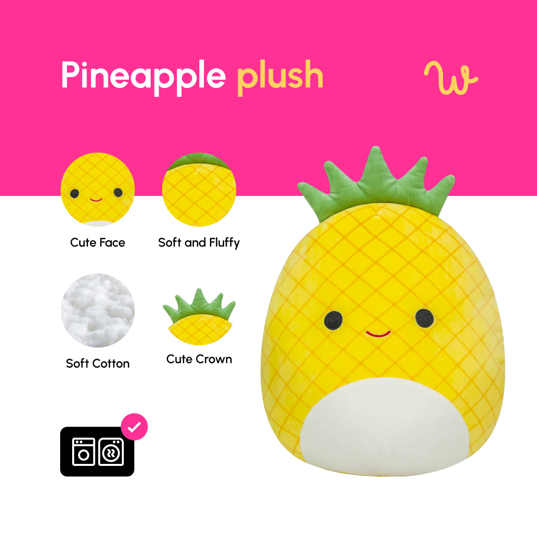 12" Pineapple Ultrasoft Stuffed Animal Plush Toy